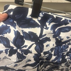 S.C.&CO. Women’s XL Blue White Floral Pull-On Stretch Athletic Golf Skort
