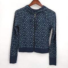 SO Wear It Declare It Hoodie Jacket Womens M NWT Fleur De Lis Y2K Zip Up Crop