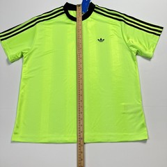 Adidas Jacquard Jersey Tshirt Signal Green JV9643 Womens Size Large NWT