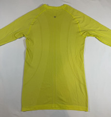 Womens 8 Lululemon Swiftly Tech Long Sleeve T-Shirt Mellow Yellow Thumbholes Gym