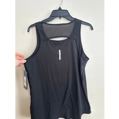 NWT Reebok Black Mesh Back Athletic Tank Top Women Size Workout Activewear