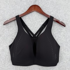 Lululemon Run Times Bra Black High Support Sports Bra 34DDD LW2AW8S