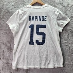 Nike USA Soccer Megan Rapinoe #15 T Shirt Women’s XL White Tee USWNT