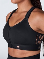 SHEFIT FLEX Sports Bra Black Size 3Luxe Supportive Fitness Activewear