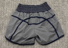 Lululemon Tracker Short II 4 Way Stretch Heathers Slate Grey Inkwell Stripe 4
