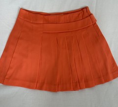 OLIVE DES OLIVE Orange Pleated Skort Zip Short Tennis Golf Women’s Size 2