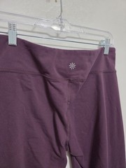Women’s Athleta Purple Wide Leg Yoga Pants Size Medium Tall 33in Inseam