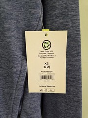 Athletic Works Women’s XS 0-2 ButterCore Long Sleeve Zip Hoodie BLUE #10726