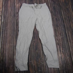 Athleta Pants Womens 8 Gray Trekkie Ankle Hiking Stretch Zip Hem Belted