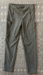 Athleta Legging Pants Size 10 Zip Pockets Gray Stretch RN# 54023 M2Y