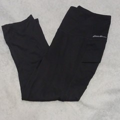 Eddie Bauer Women’s Black Athletic Pants Size M Elastic Waist Pockets