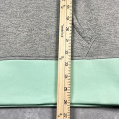 Nike Gray Green Hooded Sweatshirt Athletic Hooded Pockets Drawstring Size: M