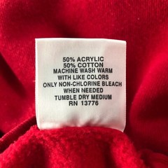 Vintage 90s Crewneck Sweatshirt Womens XL Red Blank Pullover Hanes Her Way 50/50