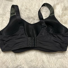 Livi 44G Sports Bra Green Max Support Underwire Back Closure Lane Bryant