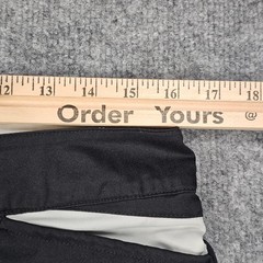 Vintage Nike Women M Black Wide Leg Track Pant Snap Button Cuff Y2K Hip Hop 8-10