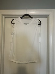 baleaf sports Women’s White Sleeveless Crew Neck Tank Moisture Wicking M
