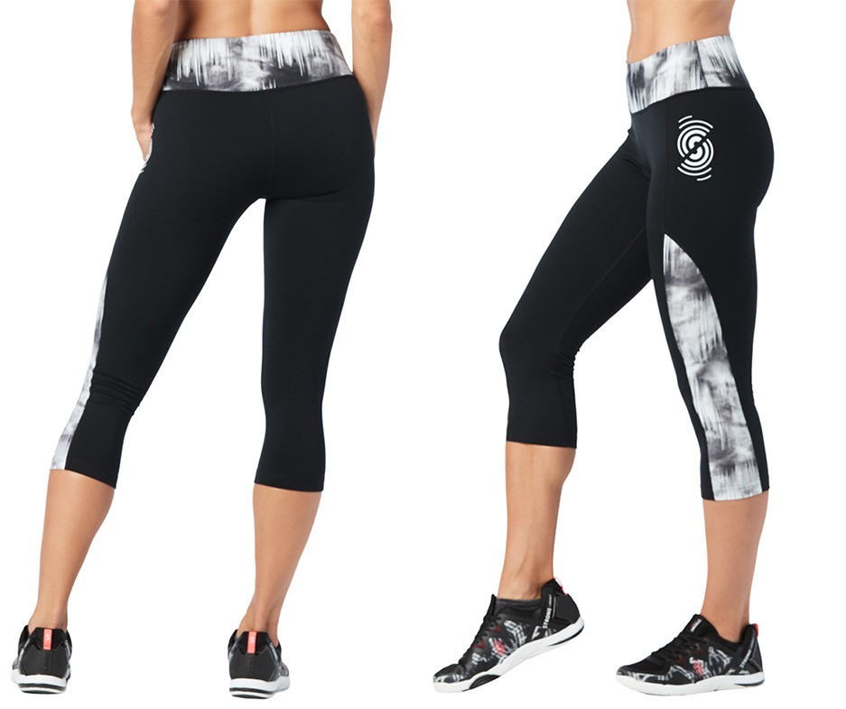 STRONG by Zumba – Squat Sync Sweat Capri Leggings – Bold Black ~ size XS ~ New!