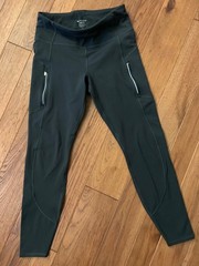 Athleta Rainier Leggings Dark Green Women’s Size M