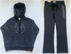 Aeropostale Aero Women’s Hoodie & Sweat Pants Matching Set Flare XS S M L XL!!