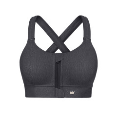 SHEFIT FLEX Black Jacquard Luxe Support Sports Bra Comfortable Fit