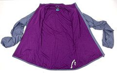 Icebreaker GT Merino Cool-Lite Windbreaker Full Zip Jacket Womens Medium Gray