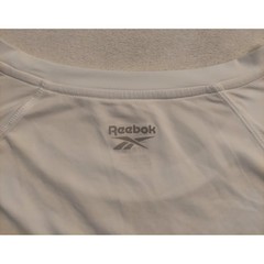 Reebok Womens White Thrive Mixed Mesh SS Athletic Top Blouse Size Large NWT