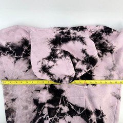 Hypland Anime Tie Dye Hoodie Large Pink Black Skull Graphic Streetwear