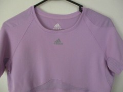 Women’s Adidas S shirt purple cross training athletic light weight running gym