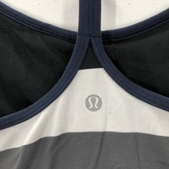 Lululemon Womens Multicolor Striped Racerback Square Neck Camisole Tank Top Sz 6