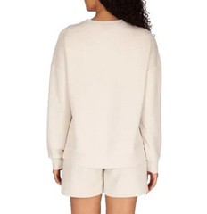 LazyPants Women’s Luxe Crewneck Sweatshirt Cream Large NWT